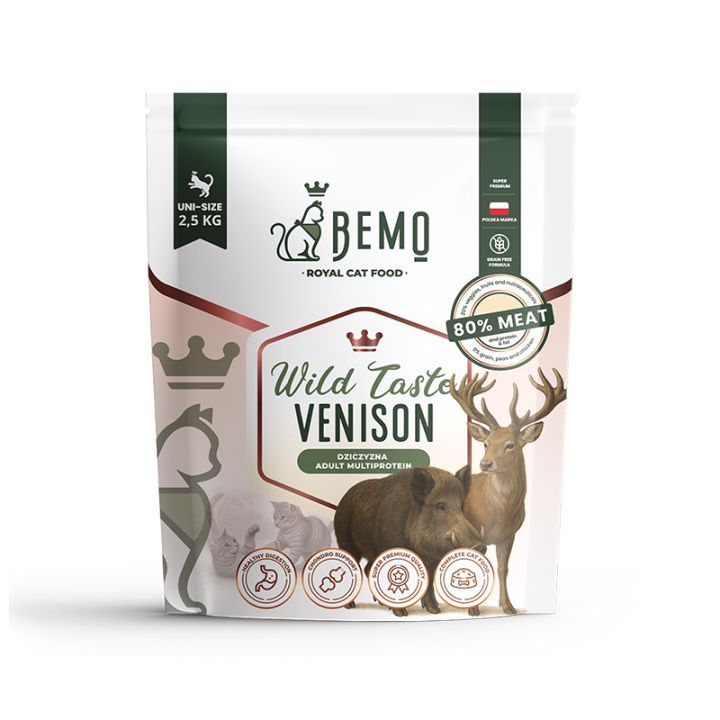 Bemo Cat Wild Taste Venison – karma sucha dla kota z dziczyzną