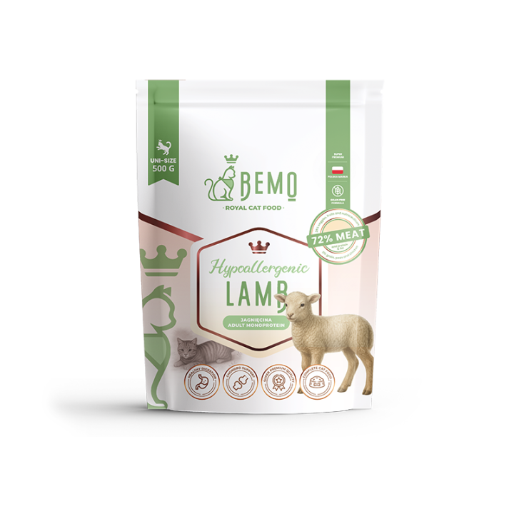 Bemo Cat Hypoallergenic – karma sucha dla kota z jagnięciną
