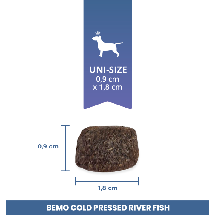Bemo Cold Pressed River Fish - karma tłoczona na zimno dla psów z rybami rzecznymi