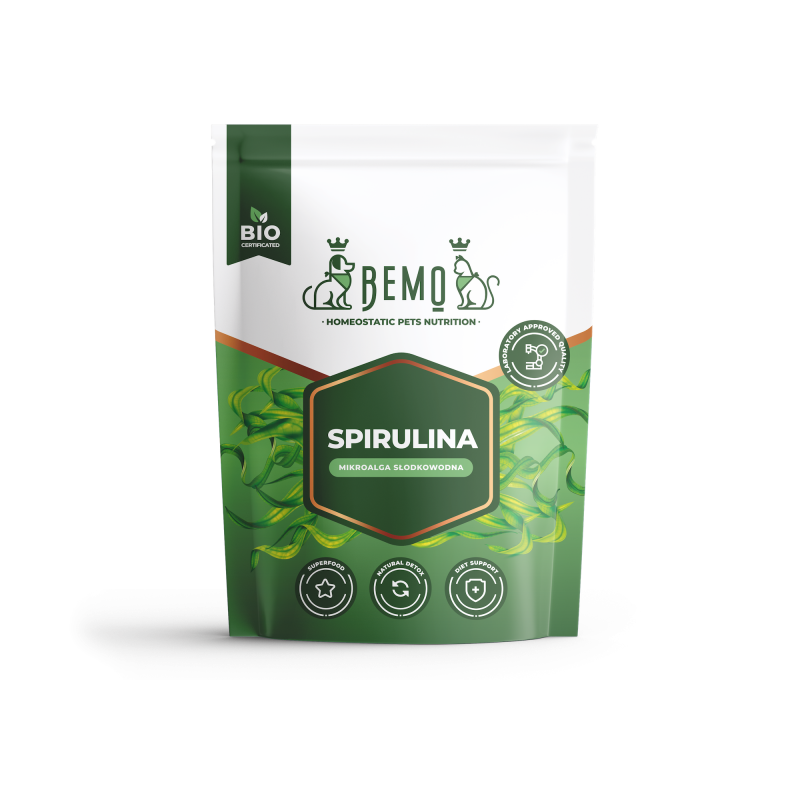 Bemo Spirulina - mikroalga słodkowodna dla psa i kota Bemo Spirulina - mikroalga słodkowodna dla psa i kota