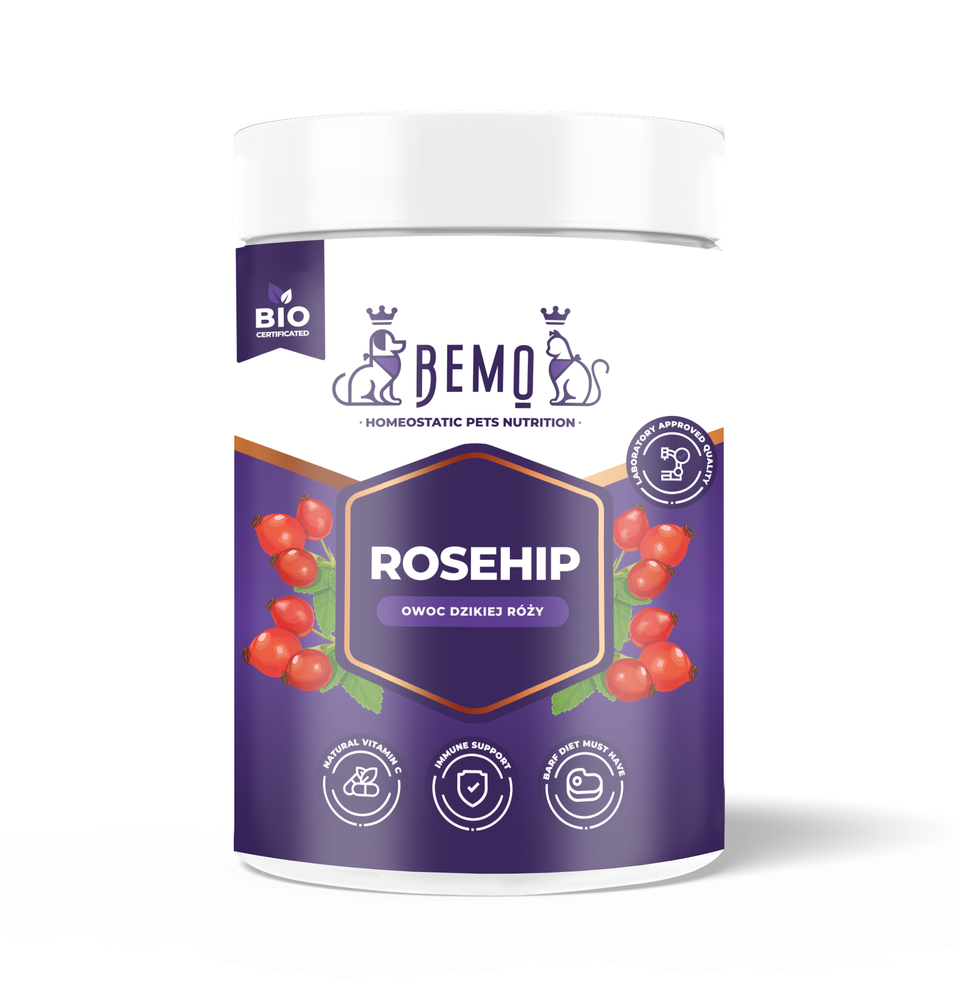 Bemo Rosehip - owoc dzikiej róży dla psa i kota