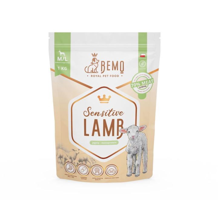 Bemo Sensitive Lamb - hipoalergiczna karma sucha dla psa z jagnięciną