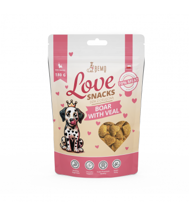 Bemo Love Snacks - smaczki treningowe dla psa dziczyzna z cielęciną