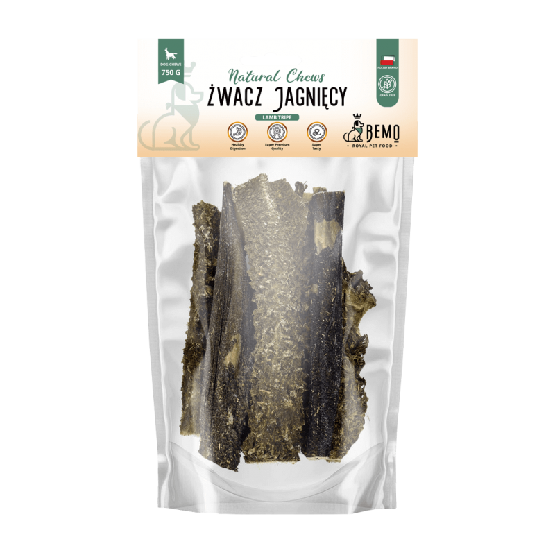 Bemo Lamb Tripe -  żwacz jagnięcy - naturalny gryzak dla psa