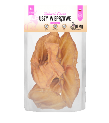 Bemo Pork Ears - suszone uszy wieprzowe - naturalny gryzak dla psa