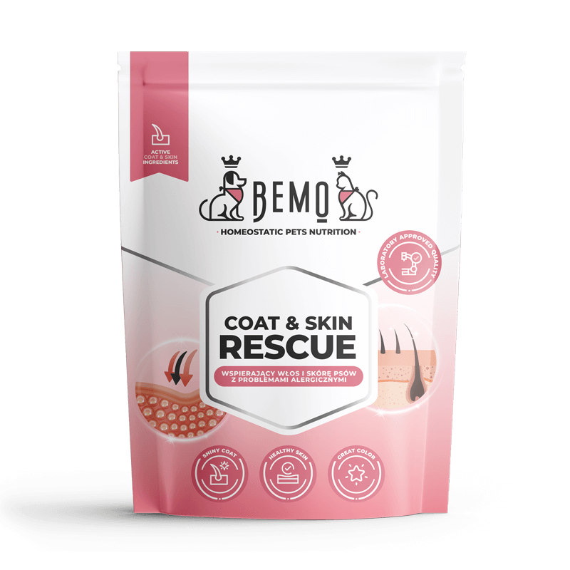 Bemo Coat & Skin Rescue - wsparcie skóry i sierści psów z alergią Bemo Coat & Skin Rescue - wsparcie skóry i sierści psów z alergią