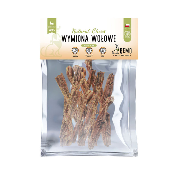 Bemo Beef Udder - Wymiona wołowe - naturalny gryzak dla psa