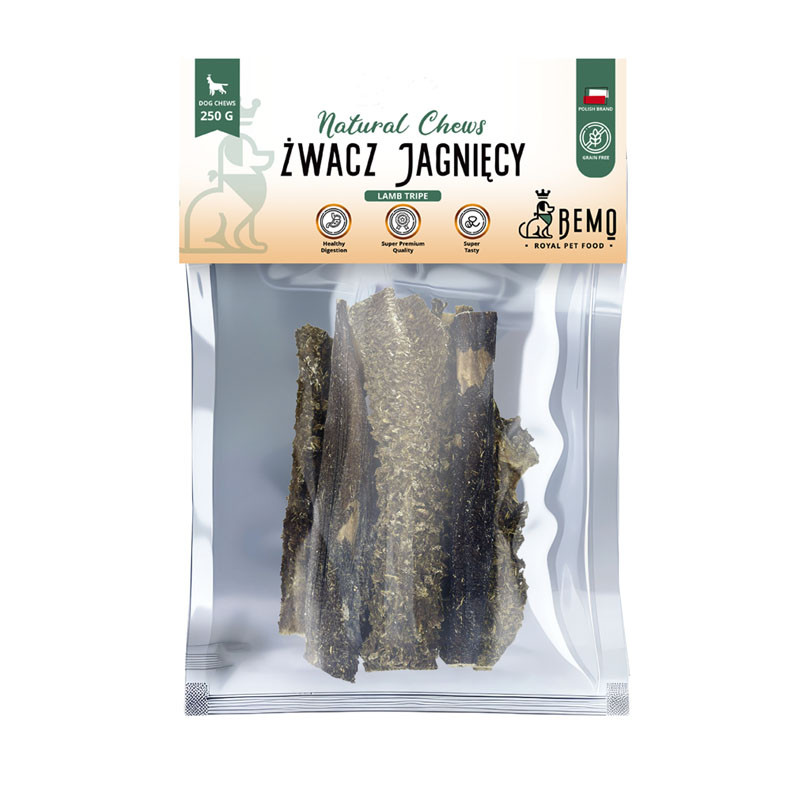 Bemo Lamb Tripe - żwacz jagnięcy - naturalny gryzak dla psa Bemo Lamb Tripe - żwacz jagnięcy - naturalny gryzak dla psa