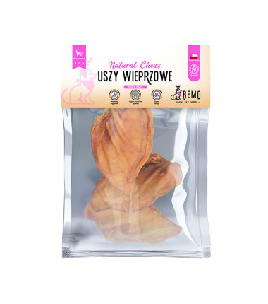 Bemo Pork Ears - suszone uszy wieprzowe - naturalny gryzak dla psa