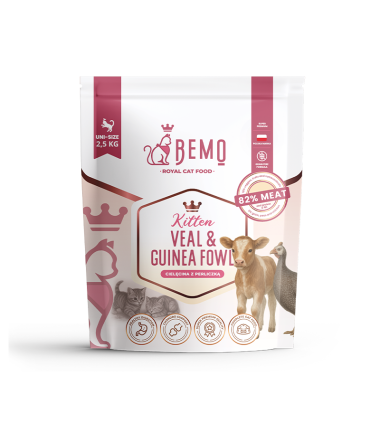 Bemo Kitten Veal & Guinea Fowl – karma sucha dla kociąt z cielęciną i perliczką