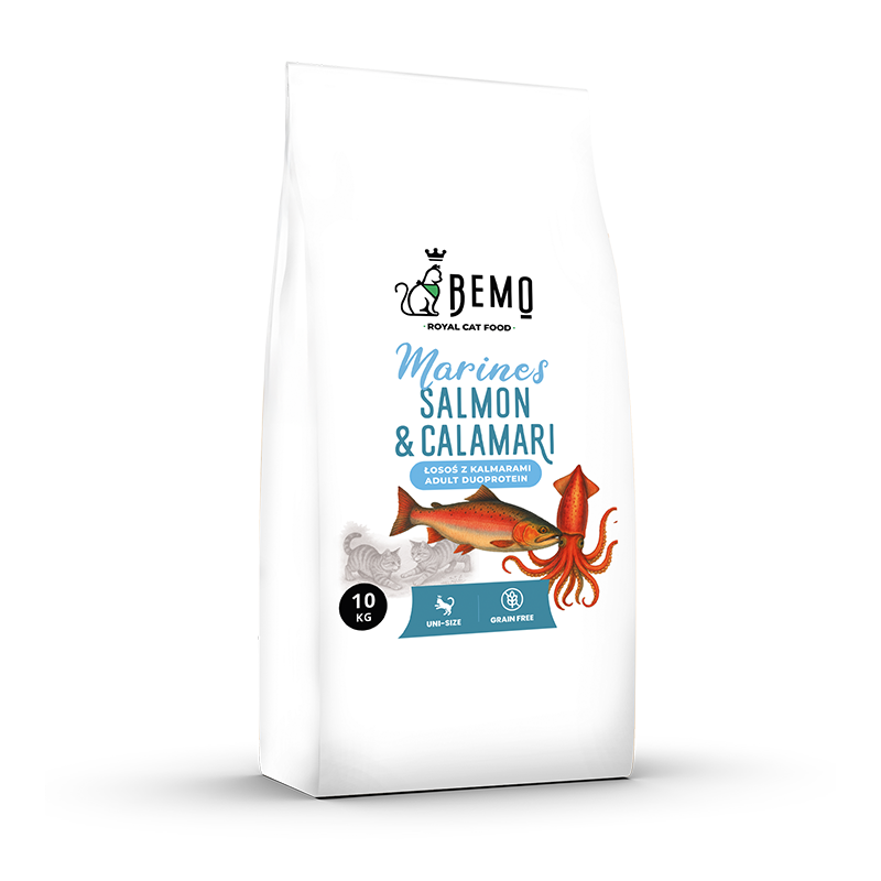Bemo Cat Marines Salmon & Calamari – karma sucha dla kota z łososiem i kalmarami Bemo Cat Marines Salmon & Calamari – karma sucha dla kota z łososiem i kalmarami
