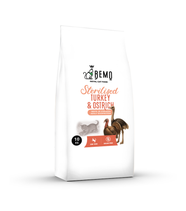 Bemo Cat Sterilised Turkey & Ostrich – karma sucha dla kota z indykiem i strusiem